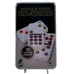 Cardinal Classics Double Nine Dominoes Set in‎ Collectible Storage Tin
